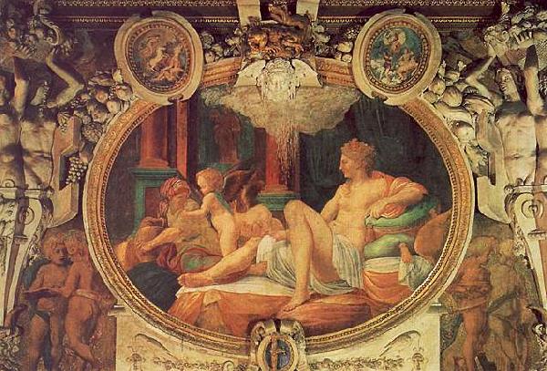 Francesco Primaticcio Danae oil painting image